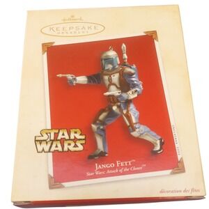 Hallmark Keepsake Ornament 2002 Star Wars Jango Fett Attack of Clones QX14386